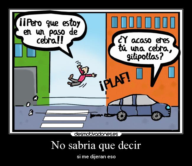 No sabria que decir - 