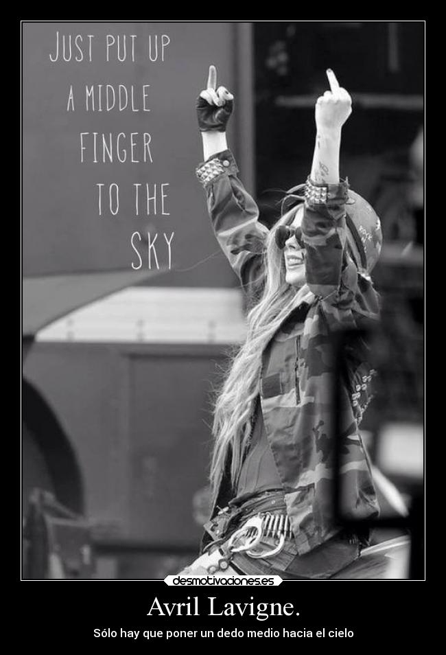 Avril Lavigne. -