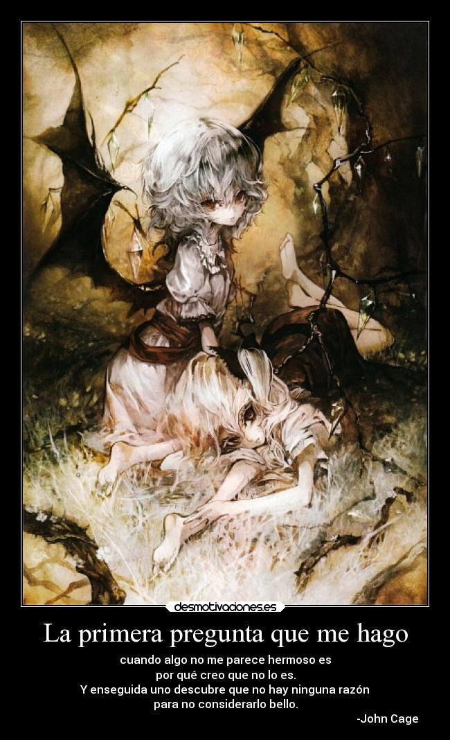 carteles criticas musica muerte sentimientos vida videojuegos arte touhou remilia flandre scarletsisters desmotivaciones