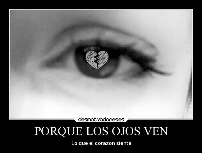 PORQUE LOS OJOS VEN -