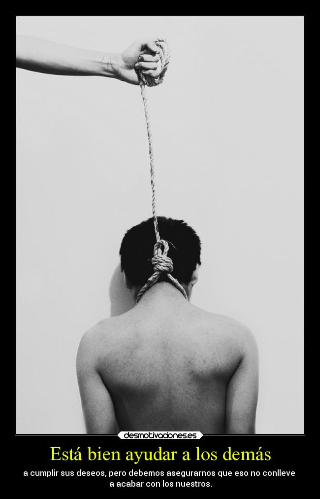 Está bien ayudar a los demás -