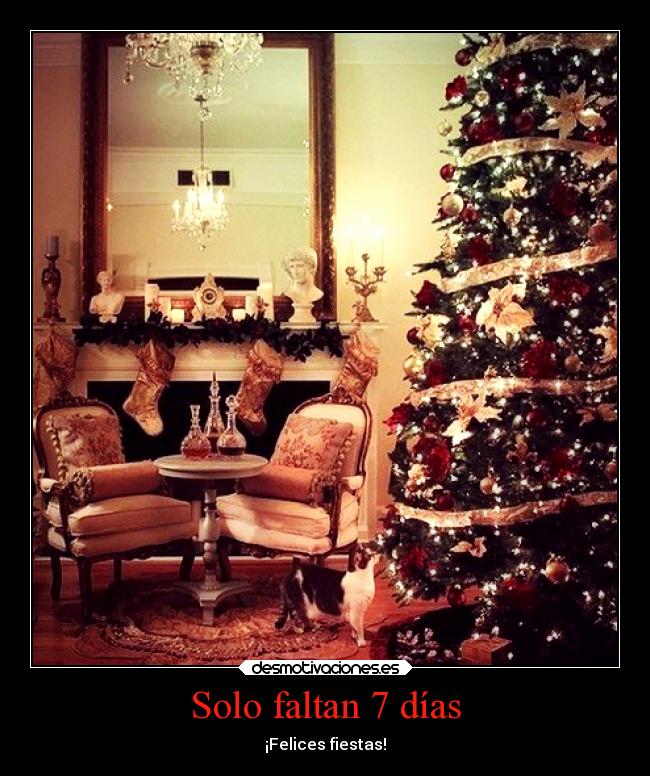 Solo faltan 7 días - ¡Felices fiestas!