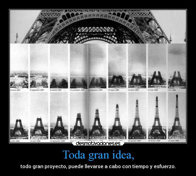 Toda gran idea, - 