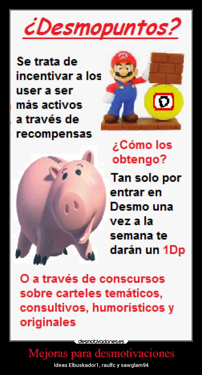 Mejoras para desmotivaciones - 