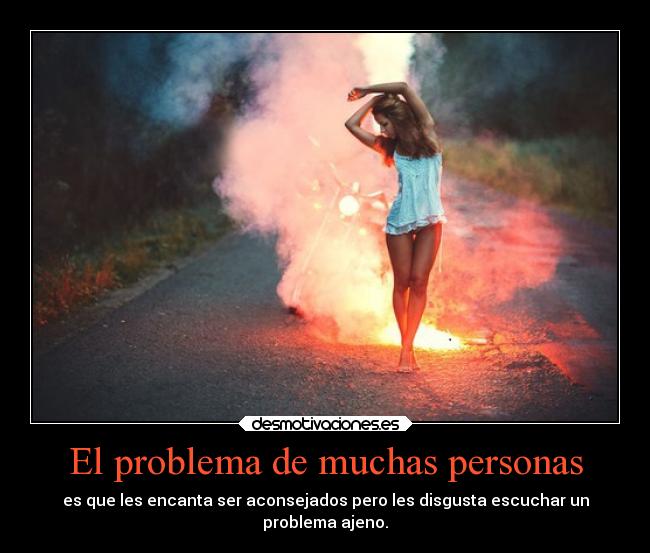 El problema de muchas personas - 