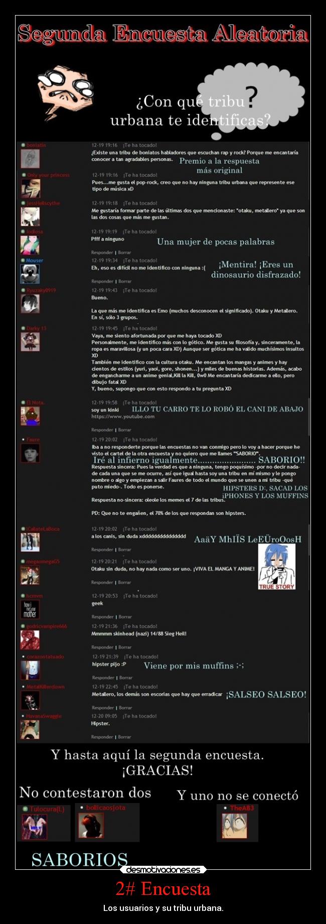 2# Encuesta - Los usuarios y su tribu urbana.