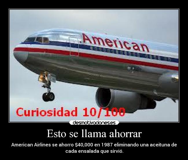 Esto se llama ahorrar -