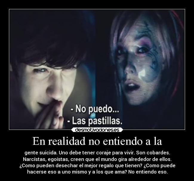 En realidad no entiendo a la -