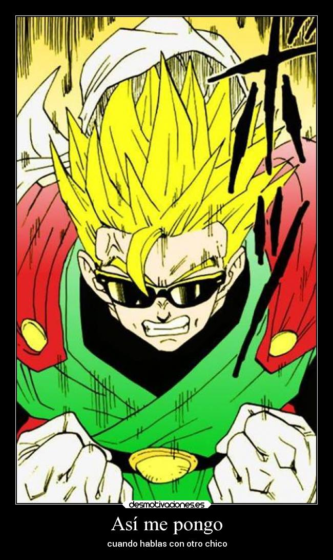 carteles enfados amor anime celos gohan dragon ball desmotivaciones