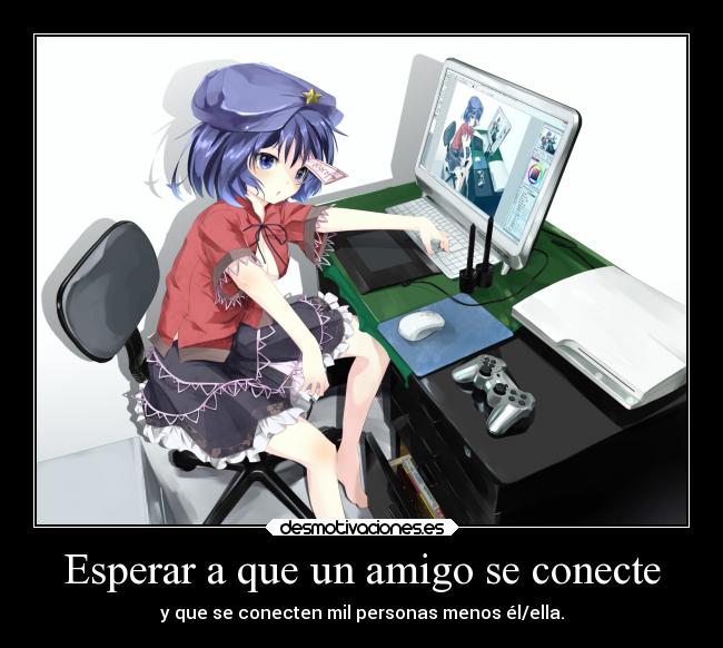 Esperar a que un amigo se conecte - 