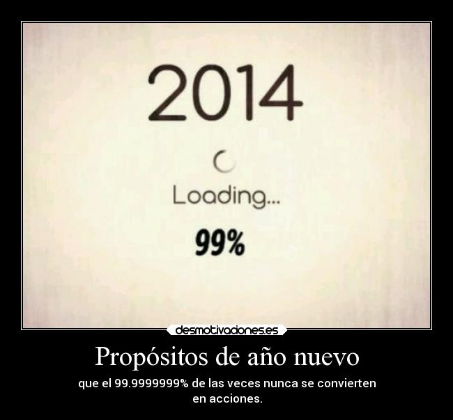 Propósitos de año nuevo -