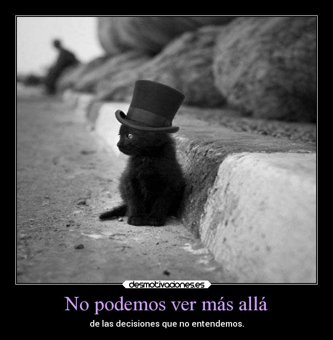 No podemos ver más allá -