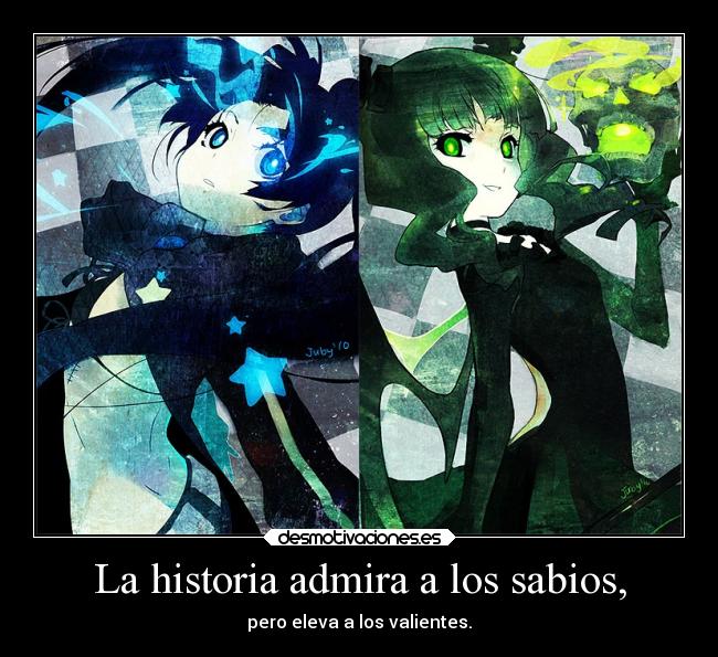 carteles historia historia rock anime otaku manga devilbrigade infiernodeangeles black shooter sabios valiente desmotivaciones