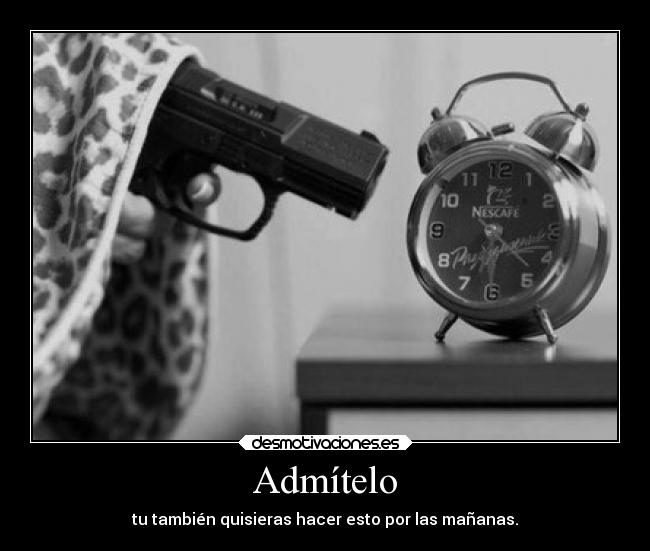 Admítelo - tu también quisieras hacer esto por las mañanas.