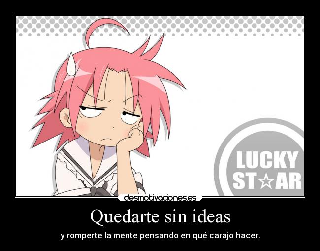 Quedarte sin ideas -