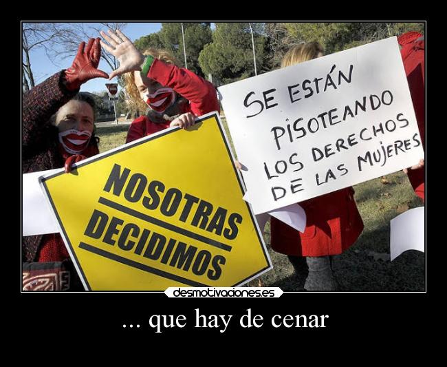 ... que hay de cenar -