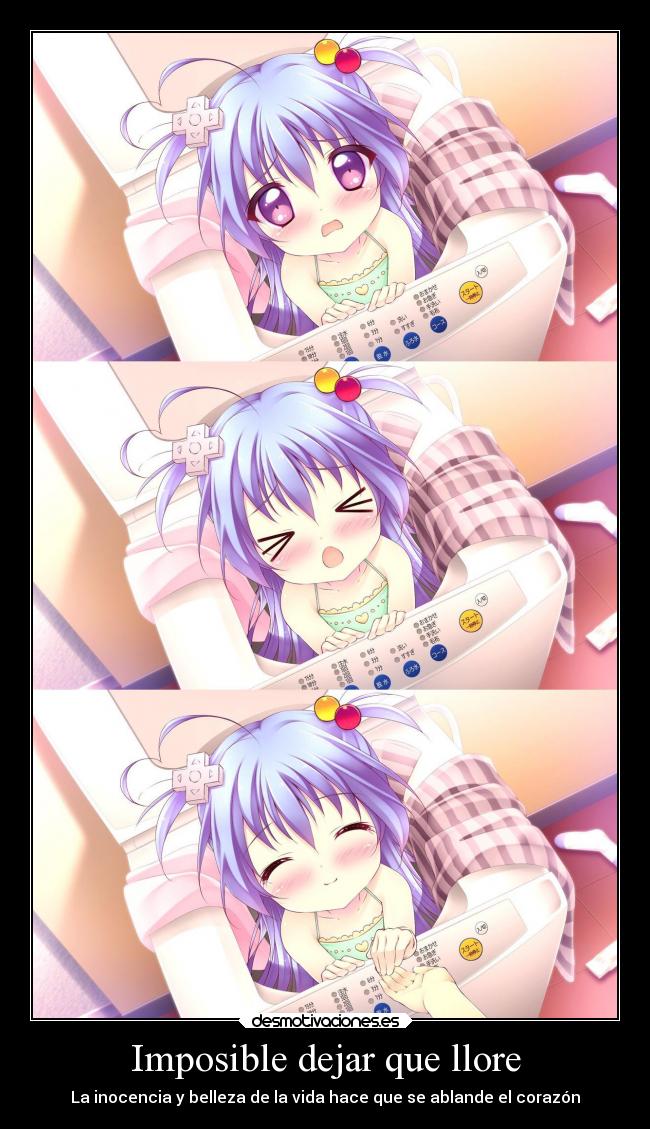 Imposible dejar que llore - La inocencia y belleza de la vida hace que se ablande el corazón