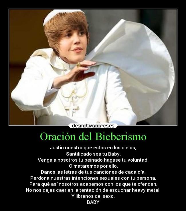 Oración del Bieberismo - 