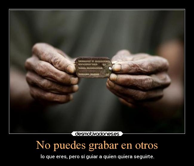 No puedes grabar en otros - 