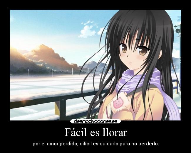 carteles llorar anime love kotegawa yui desmotivaciones