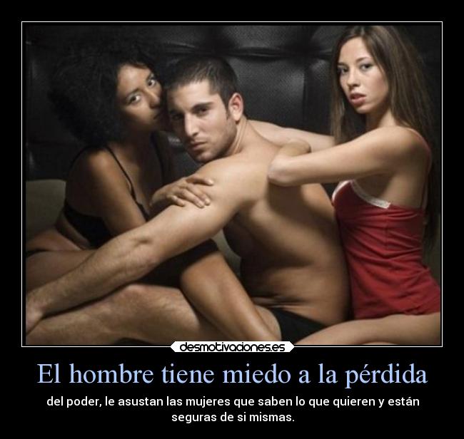 El hombre tiene miedo a la pérdida - 