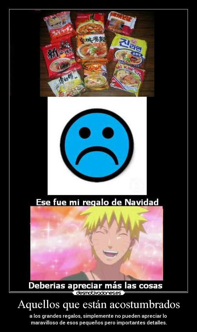 carteles motivaciones alegria navidad naruto regalos desmotivaciones