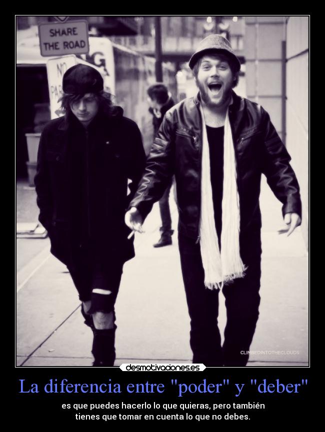 La diferencia entre poder y deber -