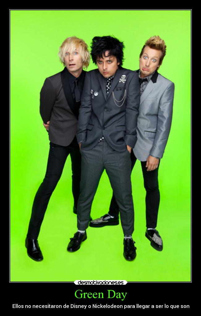 Green Day - Ellos no necesitaron de Disney o Nickelodeon para llegar a ser lo que son