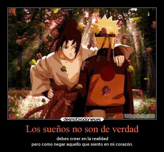 carteles naruto suenos desmotivaciones