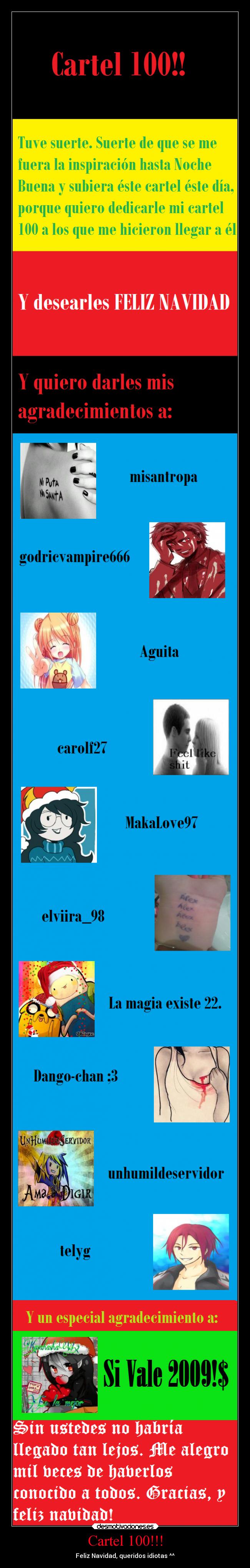 carteles navidad cartel 100 desmotivaciones