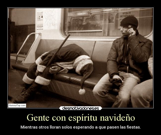 Gente con espíritu navideño - 