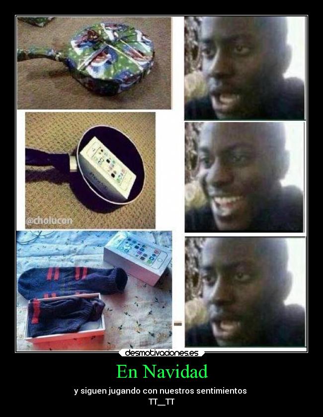 En Navidad - y siguen jugando con nuestros sentimientos
TT__TT