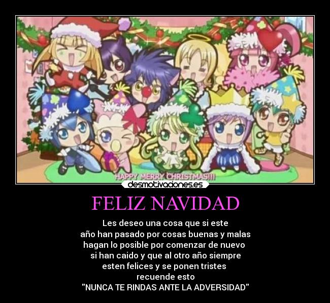 carteles navidad navidad shugo chara feliz desmotivaciones