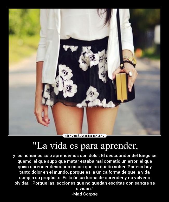 La vida es para aprender, - 
