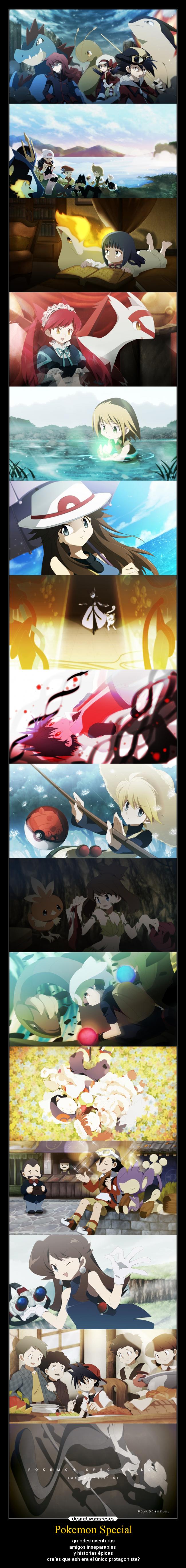 carteles pokemon amigos historia pokemon anime manga special adventures una diferente sin ash con red desmotivaciones