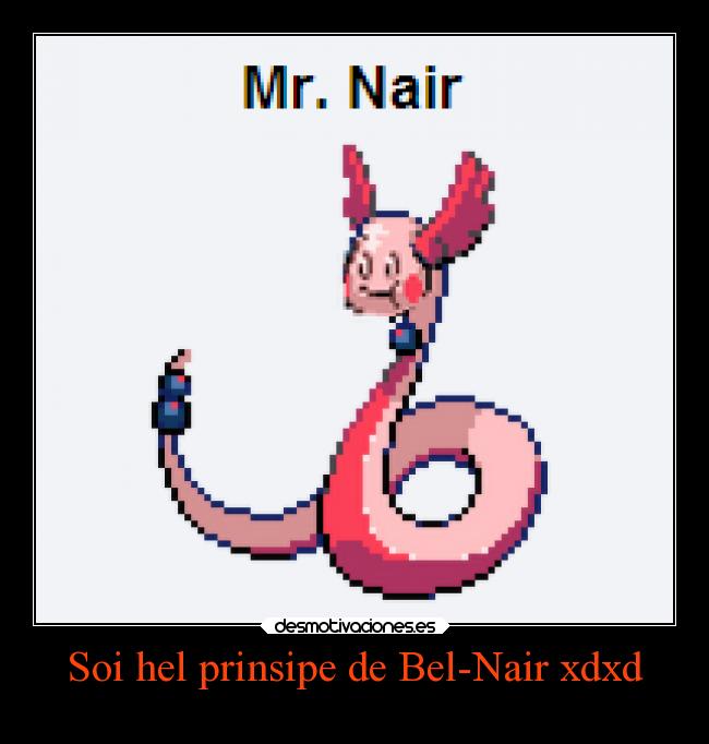 Soi hel prinsipe de Bel-Nair xdxd -