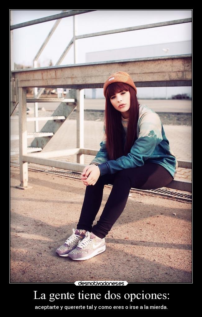 La gente tiene dos opciones: - 