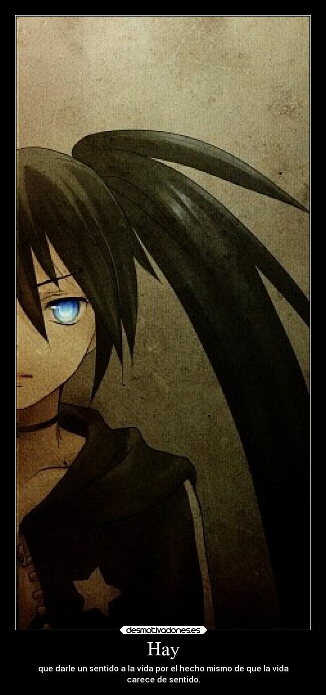 carteles rock anime black shooter desmotivaciones