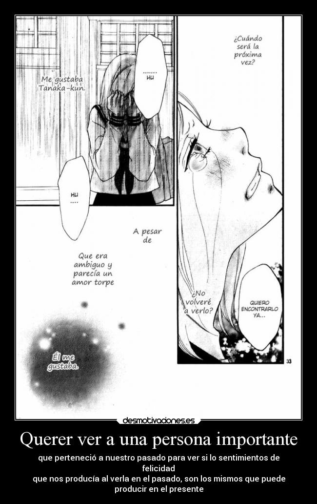 Querer ver a una persona importante -