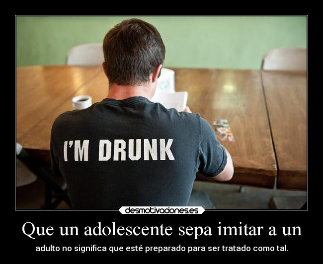 Que un adolescente sepa imitar a un - 