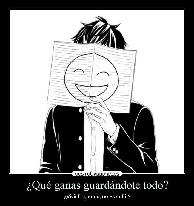 carteles sonrisa anime manga falsa desmotivaciones