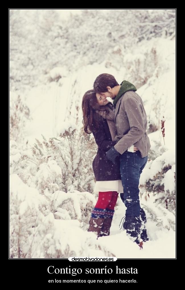 Contigo sonrío hasta -