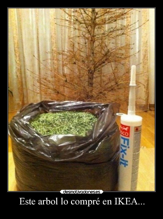 Este arbol lo compré en IKEA... -