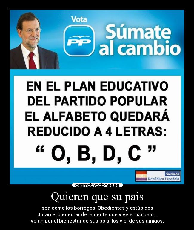 Quieren que su pais -