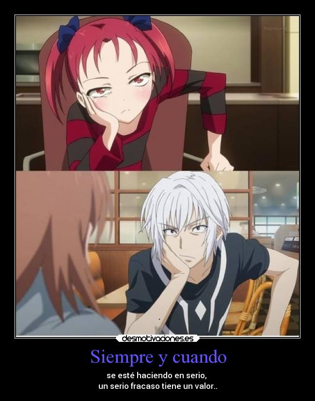 carteles vida anime aru kagaku railgun accelerator desmotivaciones