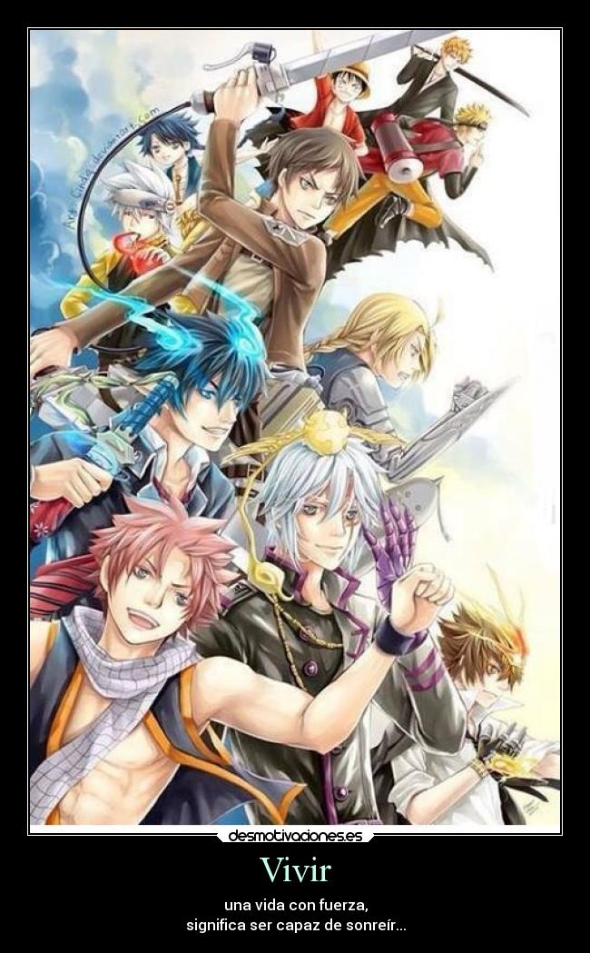 carteles vida anime exorcist bleach katekyo hitman reborn fairy tail dgrayman fullmetal soul eater etc desmotivaciones