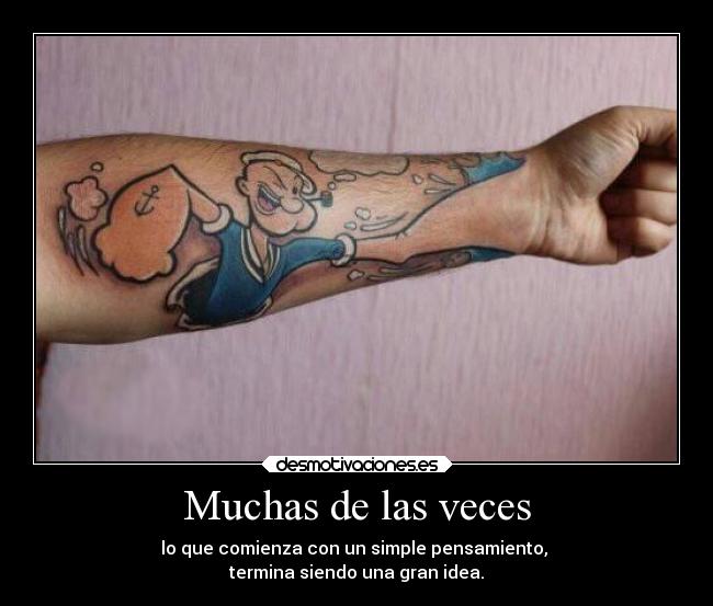 carteles vida cosas desiciones popeye tatoos jesshellscythe desmotivaciones