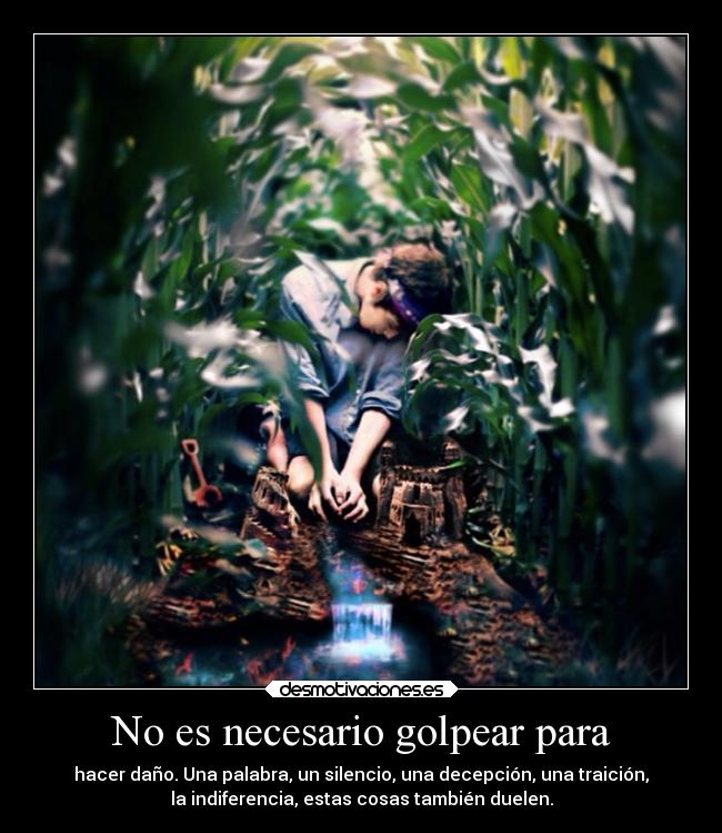 No es necesario golpear para - 