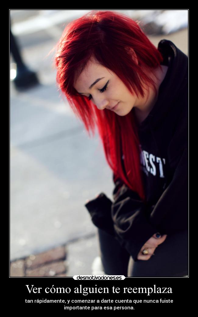 Ver cómo alguien te reemplaza -