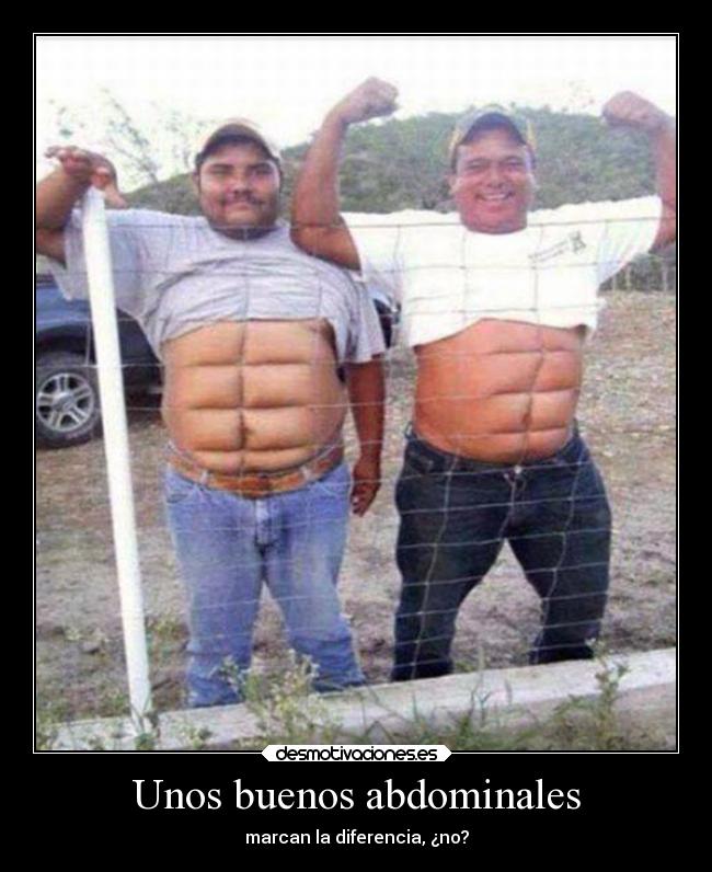 Unos buenos abdominales -